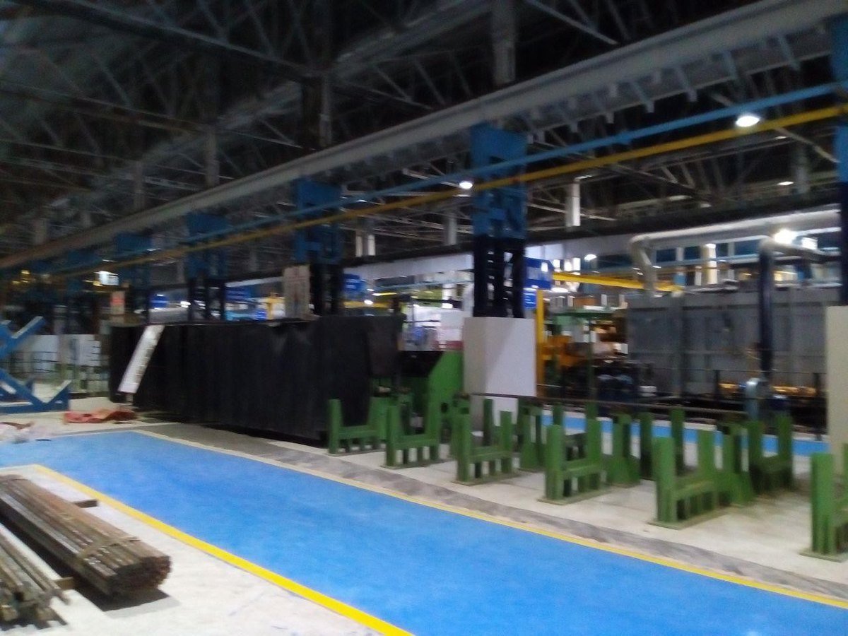 K-Electronics MPI bar-testing line installed in a working steel plant